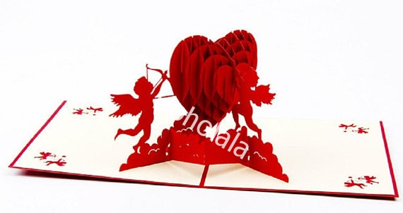 I love you red heart Cupid wedding - ILYRHCW1