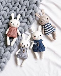 Cute Bunny Amigurumi Baby Crochet Toys