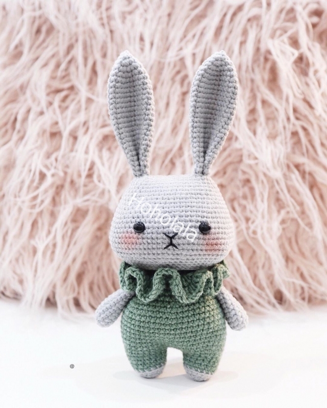 Cute Animal Long Ear Bunny Rabbit  Amigurumi Crochet Toy
