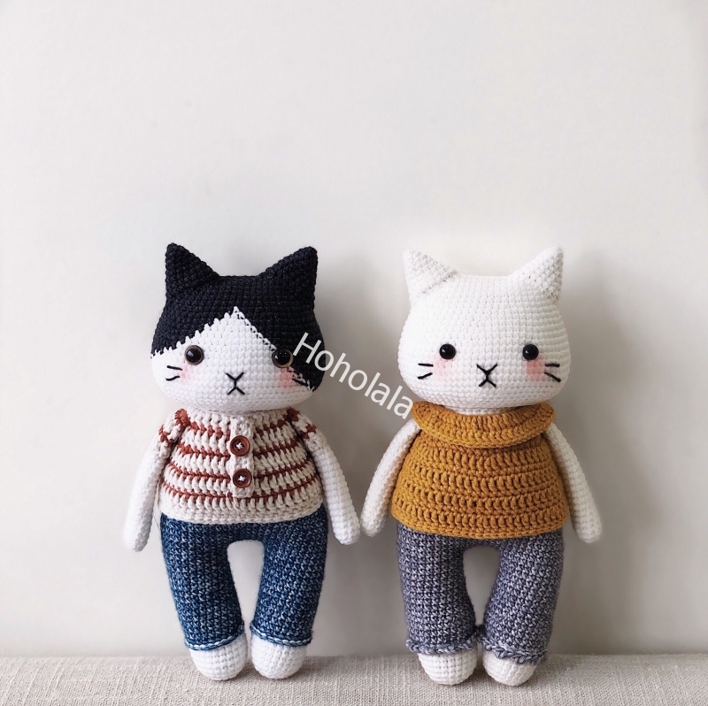 Cute Animal Baby Lovely Cat  Amigurumi Crochet Toy