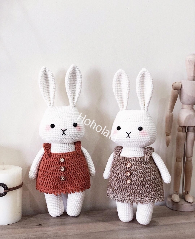 2020 Hot Sale Cute Bunny Amigurumi Crochet Toys