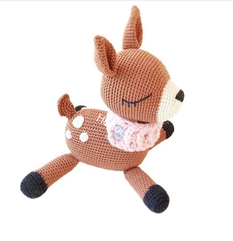 2020 Hot Sale Cute Deer Amigurumi Animal Crochet Toys