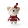 red-christmas-teddy-cute-amigurumi-crochet-toy - ảnh nhỏ 3