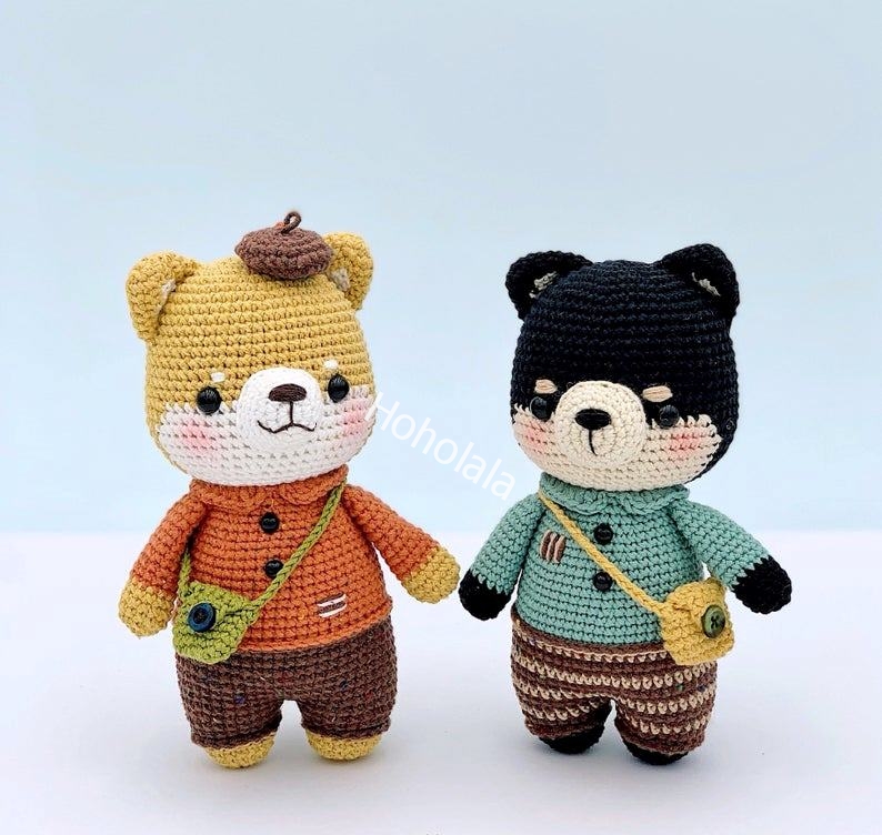 Cute Bear Teddy Colorful Amigurumi Crochet Toys