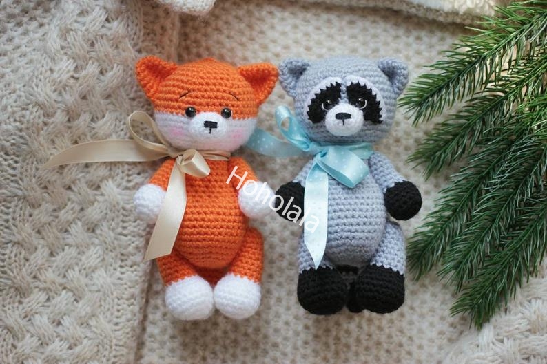 Colorful Fox Customized Design Amigurumi Crochet Toys