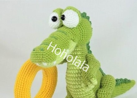 Green Crocodile Crochet toy Amigurumi - GCCTG001