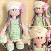 pretty-girl-hola-doll-with-long-hair-crochet-doll-amigurumi-handmade-pgdlc001 - ảnh nhỏ 2