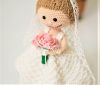 meaningful-wedding-gift-pretty-bride-handmade-crochet-doll-mwgpb001 - ảnh nhỏ 3