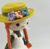 orange-braided-hair-wearing-hat-pretty-girl-doll-amigurumi-handmade-crochet-doll-bhhpahd001 - ảnh nhỏ 5