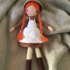 orange-braided-hair-wearing-hat-pretty-girl-doll-amigurumi-handmade-crochet-doll-bhhpahd001 - ảnh nhỏ 6