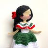 hula-mexico-girl-doll-crochet-toy-for-kid-100-cotton-hmgdk001 - ảnh nhỏ 2