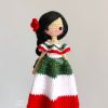 hula-mexico-girl-doll-crochet-toy-for-kid-100-cotton-hmgdk001 - ảnh nhỏ 3