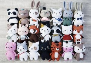 Hot Cute Short Leg Animals Amirugumi Crochet Toys - HCSLAS101022