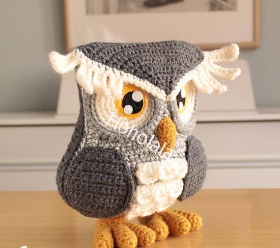 Crochet owl plushie - COPHC104