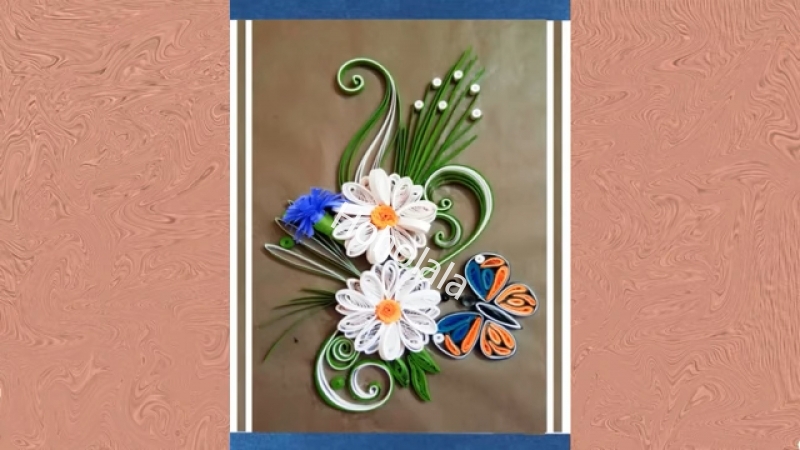 Quilling card - J0002